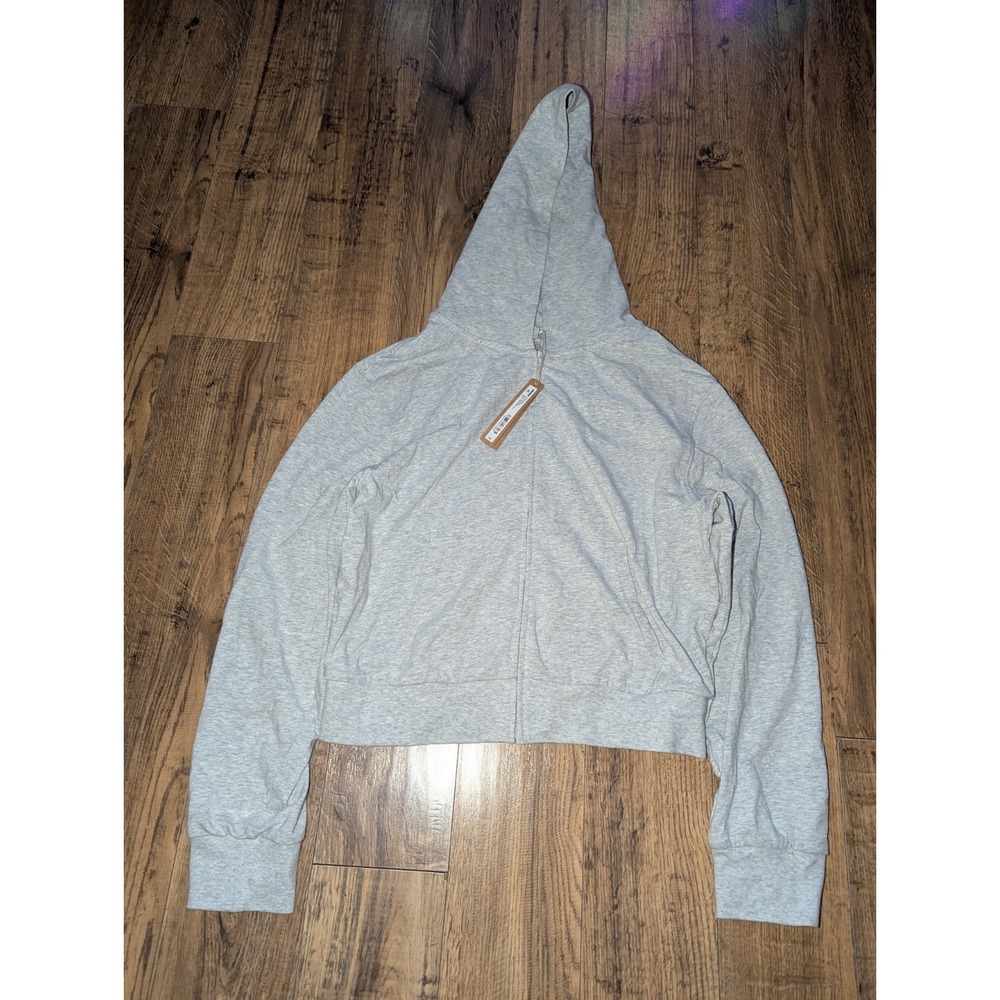 REPOSHING SKIMS Light Gray Cropped Hoodie - Picture 3 of 7